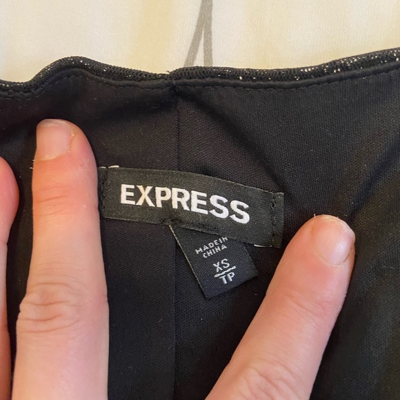 XS Express Sequins Dress with Black & Copper Zebra Pattern - Picture 3 of 10